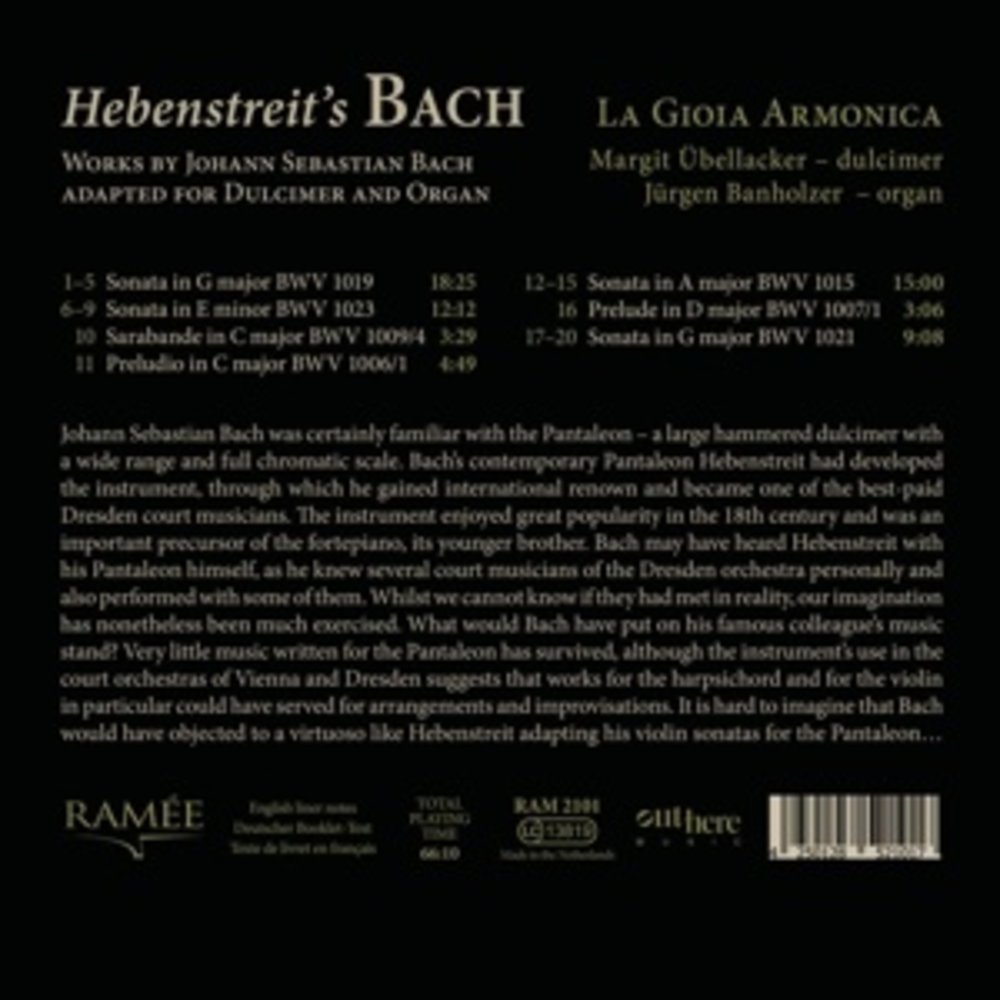 Ramée J.S. BACH: HEBENSTREIT'S BACH