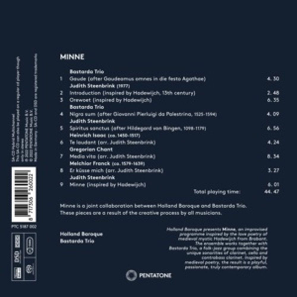 Pentatone HOLLAND BAROQUE: MINNE
