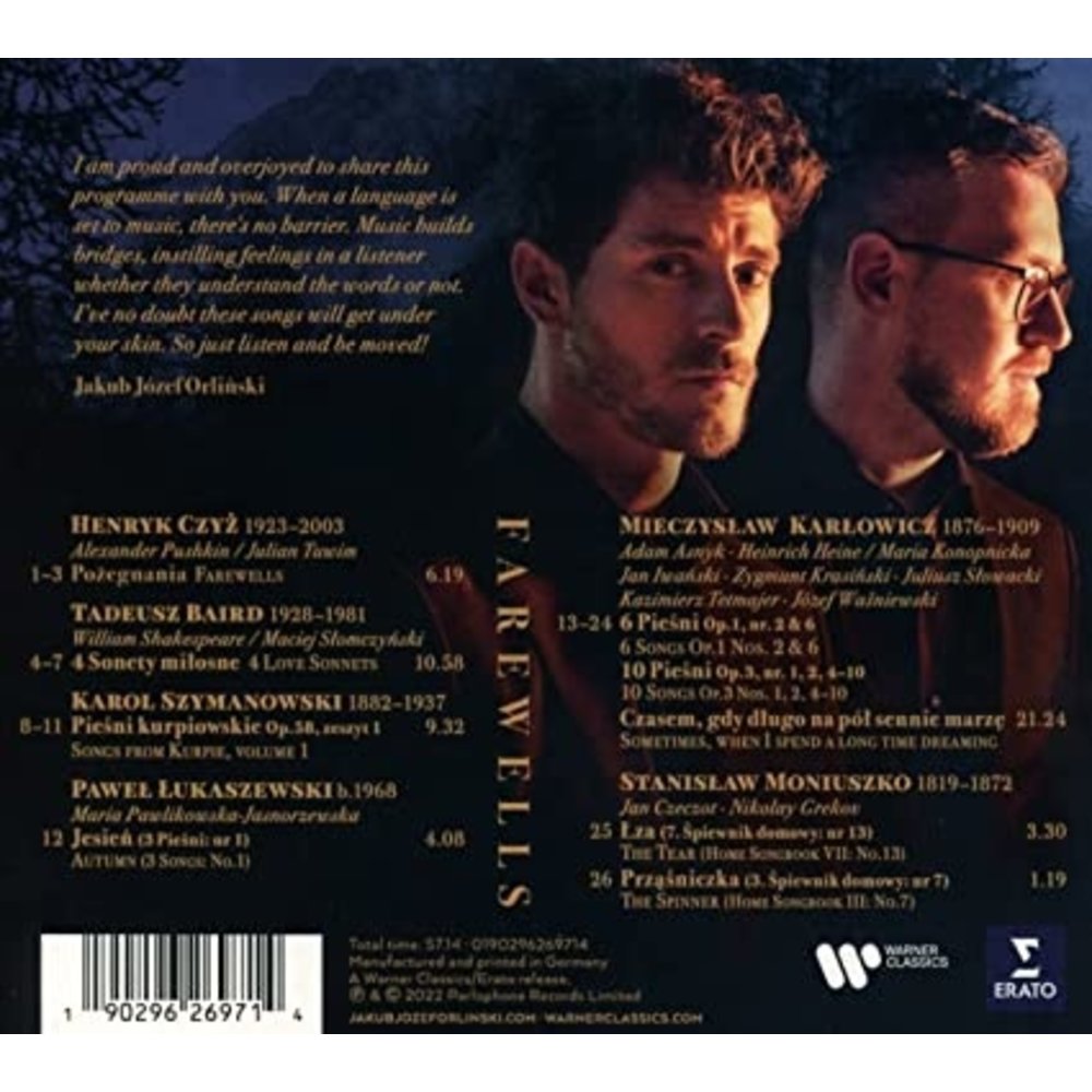 Erato/Warner Classics FAREWELLS