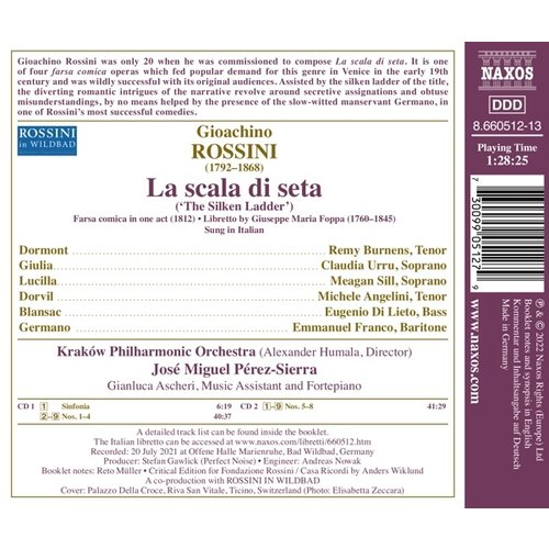 Naxos ROSSINI: LA SCALA DI SETA (2CD)