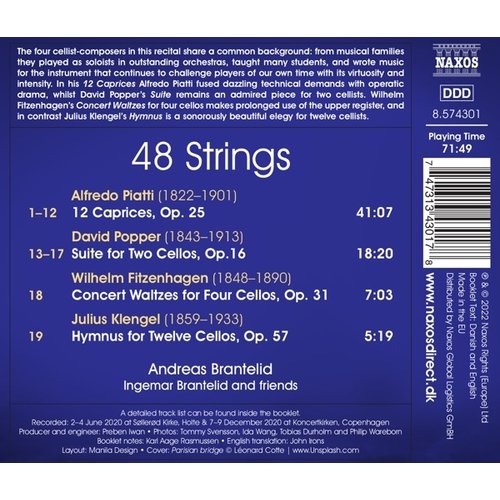 Naxos 48 STRINGS - MUSIC FOR ONE, TWO, FOUR AND TWELVE CELLOS