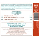 Naxos MALIPIERO: VIOLIN CONCERTOS NOS. 1 AND 2