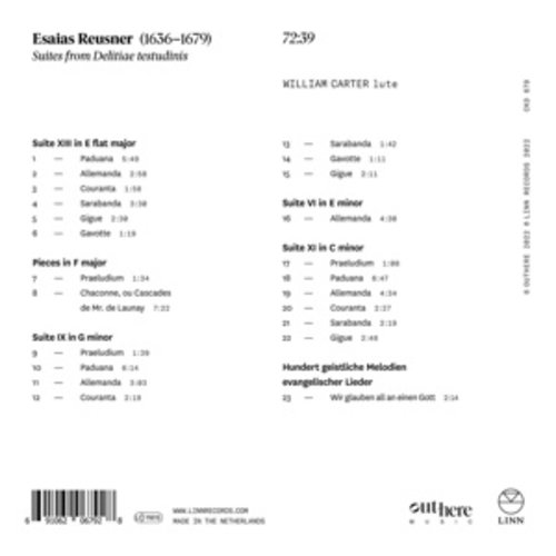 LINN RECORDS REUSNER: DELITIAE TESTUDINIS