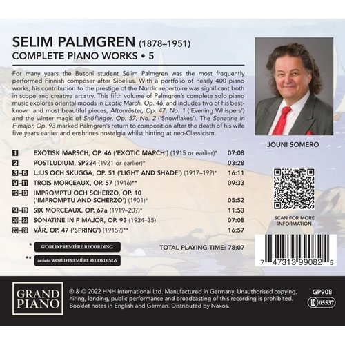Grand Piano PALMGREN: COMPLETE PIANO WORKS . 5