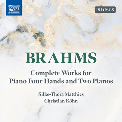 BRAHMS: COMPLETE WORKS FOR PIANO FOUR HANDS AND TWO PIANOS (18CD)