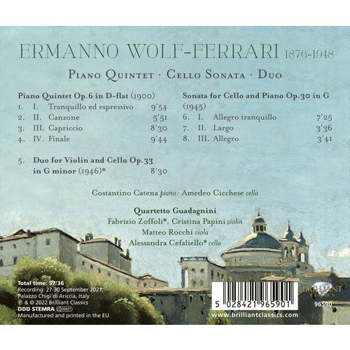 Brilliant Classics WOLF-FERRARI: PIANO QUINTET, CELLO SONATA, DUO