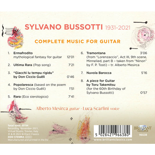 Brilliant Classics BUSSOTTI: COMPLETE MUSIC FOR GUITAR