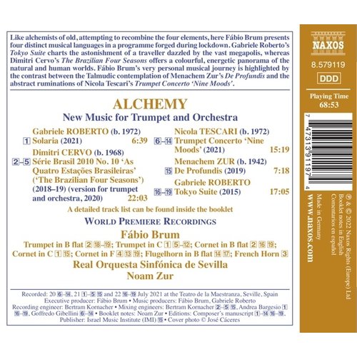 Naxos ALCHEMY - NEW MUSIC FOR TRUMPET AND ORCHESTRA