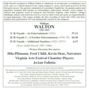 Naxos WALTON: THE COMPLETE FACADES