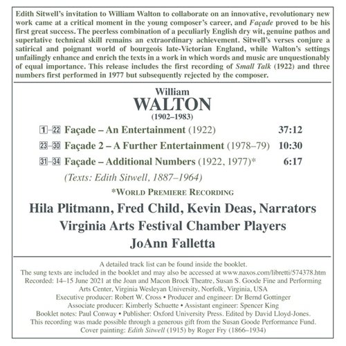 Naxos WALTON: THE COMPLETE FACADES