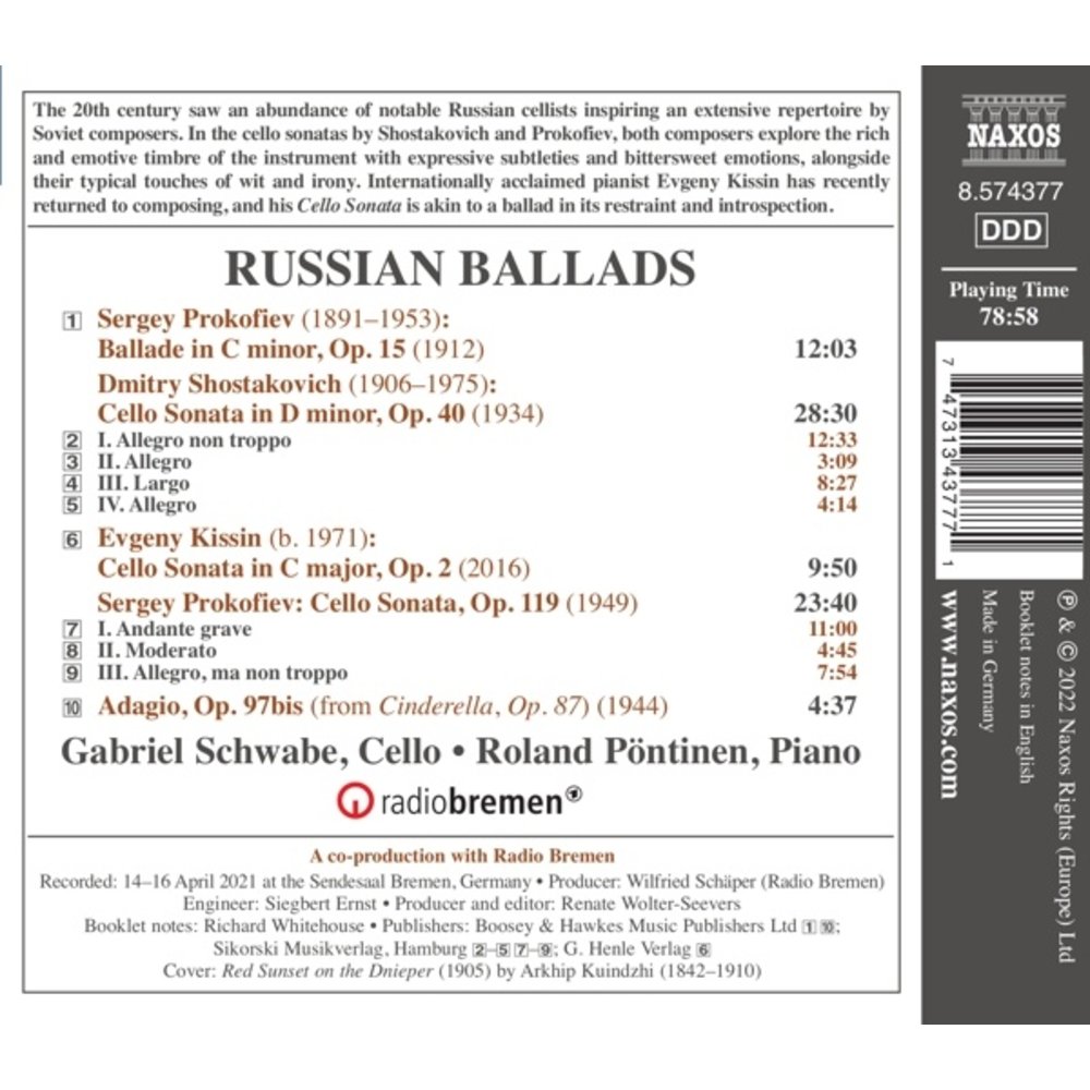 Naxos RUSSIAN BALLADS