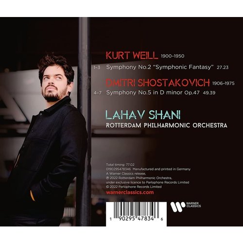 Erato/Warner Classics WEILL/SHOSTAKOVICH: SYMPHONY NO.5 & SYMPHONY NO. 2