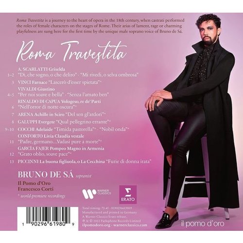 Erato/Warner Classics BRUNO DE SÁ: ROMA TRAVESTITA