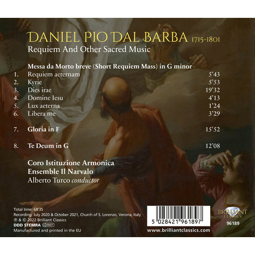 Brilliant Classics DAL BARBA: REQUIEM AND OTHER SACRED MUSIC