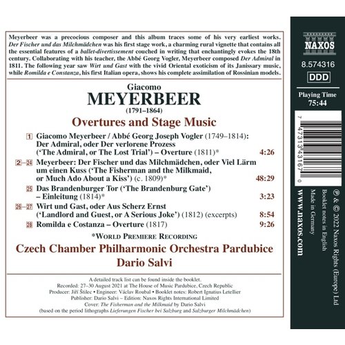 Naxos MEYERBEER: OVERTURES AND STAGE MUSIC