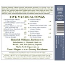 Naxos VAUGHAN WILLIAMS: FIVE MYSTICAL SONGS AND OTHER BRITISH CHORAL ANTHEMS