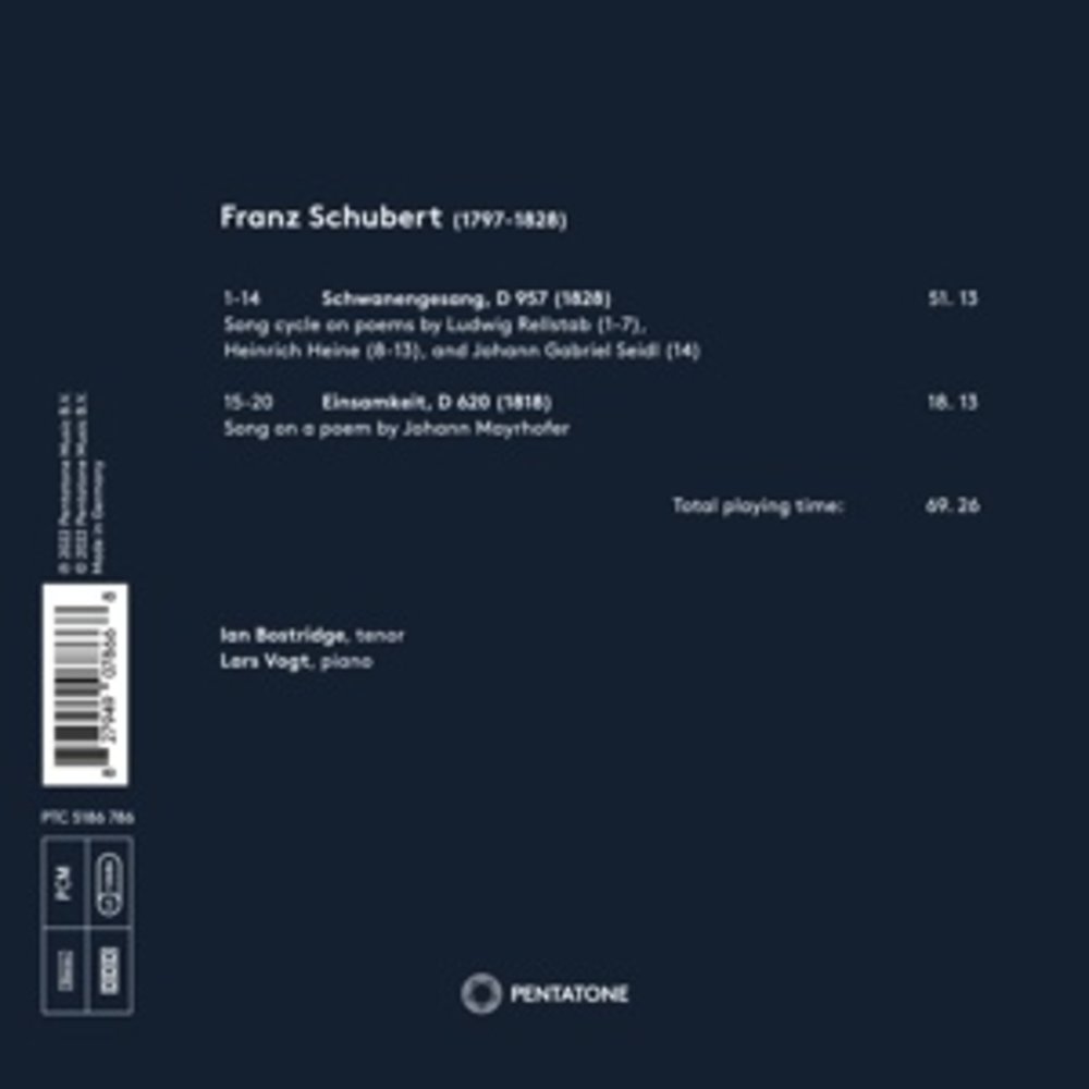 Pentatone SCHUBERT: SCHWANENGESANG
