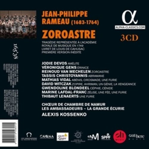 ALPHA RAMEAU: ZOROASTRE 1749