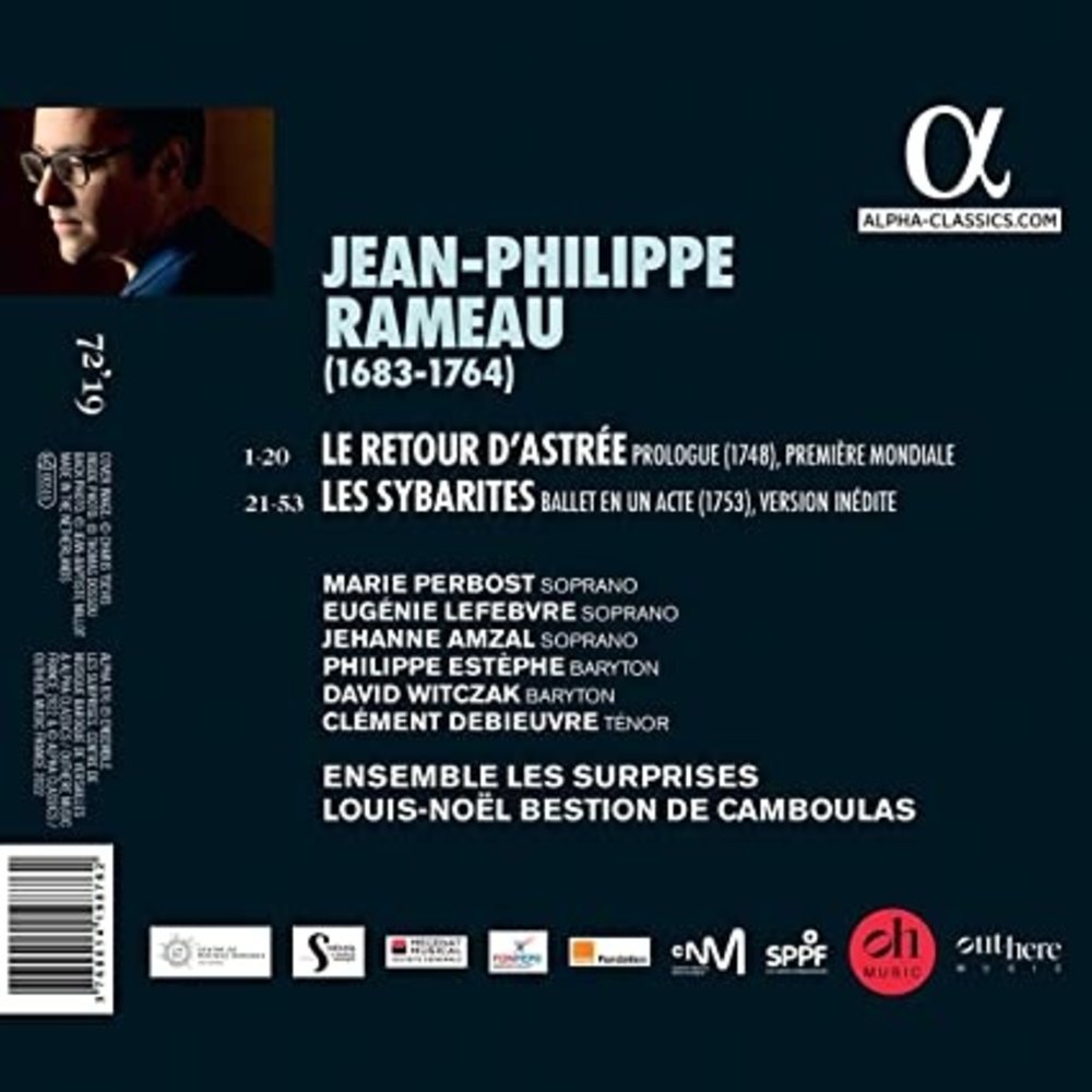 ALPHA RAMEAU: CHEZ LA POMPADOUR. LE RETOUR D'ASTREE & LES SYBARITES