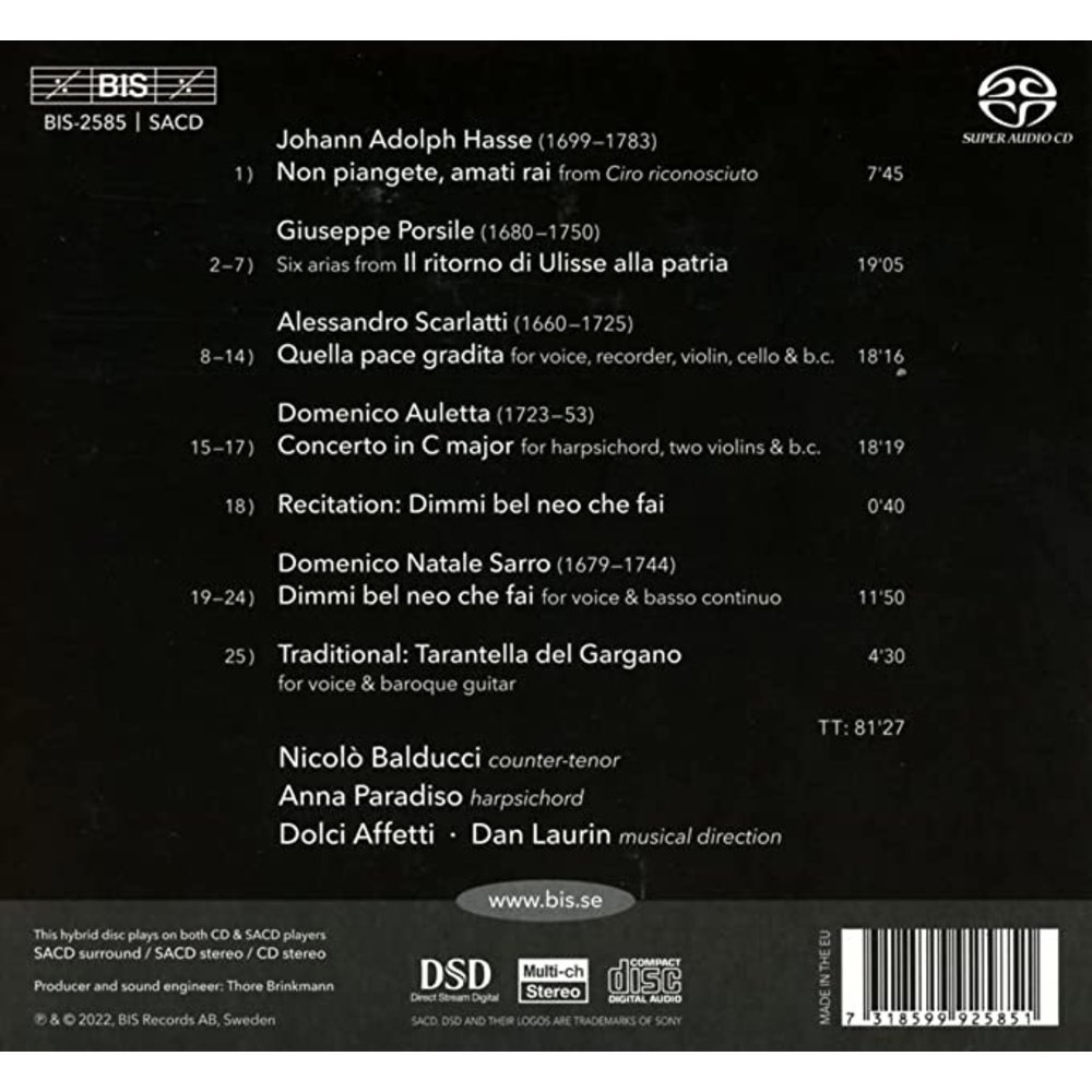 BIS CASTRAPOLIS - NEAPOLITAN CANTATAS & ARIAS