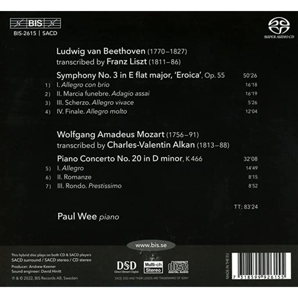 BIS MOZART & BEETHOVEN TRANSCRIBED