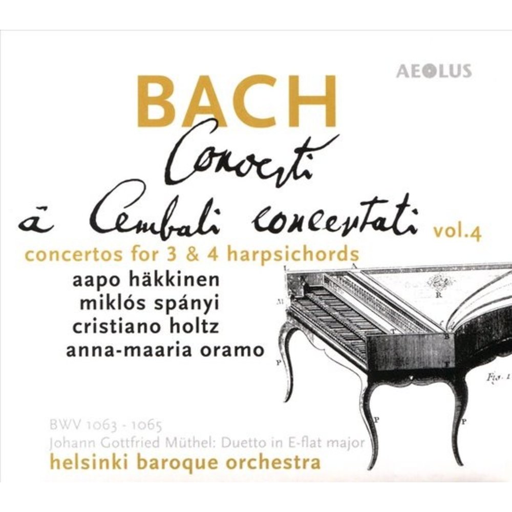 JOHANN SEBASTIAN BACH: CONCERTI A CEMBALI - CONCERTATI VOL. 4