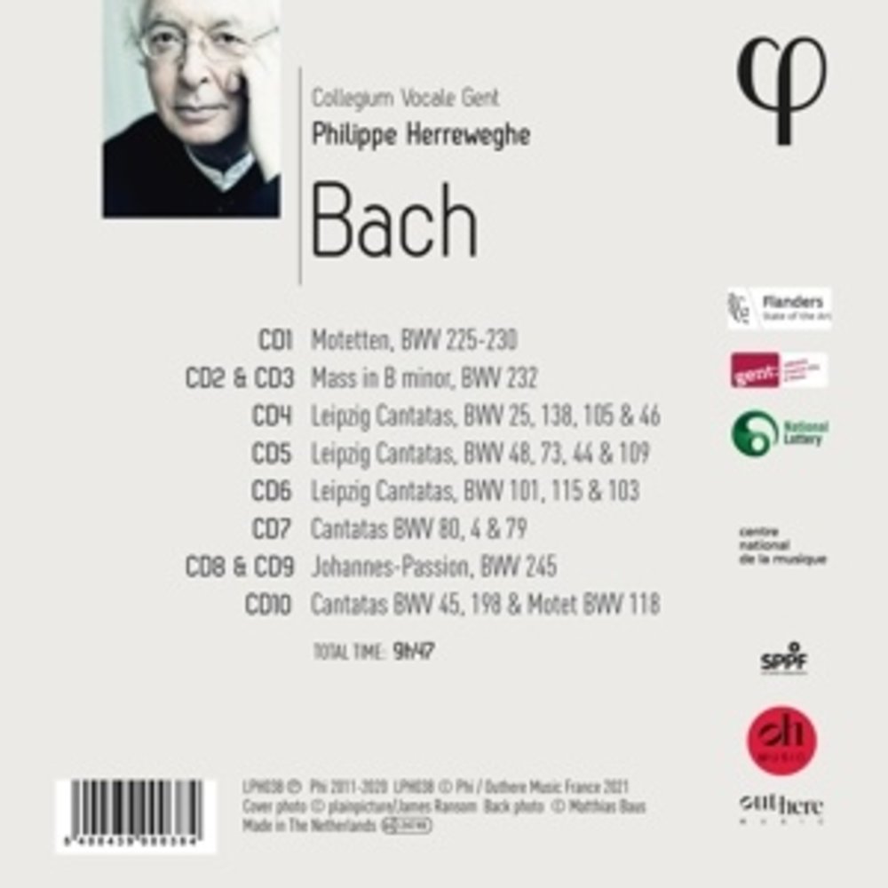Phi COLLEGIUM VOCALE GENT: BACH (10CD)