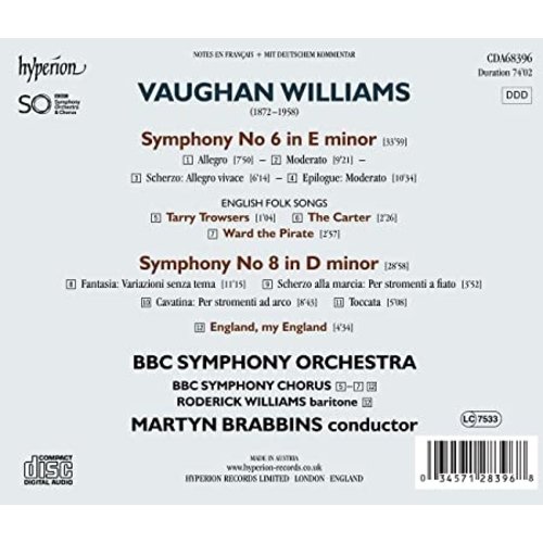 Hyperion VAUGHAN WILLIAMS: SYMPHONIES NOS 6 & 8