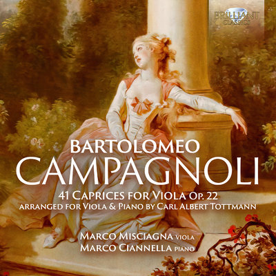 CAMPAGNOLI: 41 CAPRICES FOR VIOLA OP.22 (2CD)