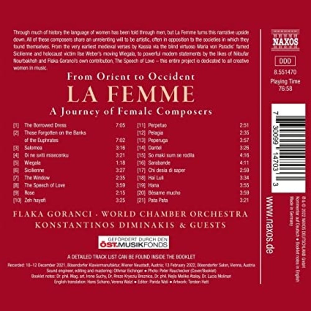 Naxos LA FEMME - JOURNEY OF FEMALE COMPOSERS