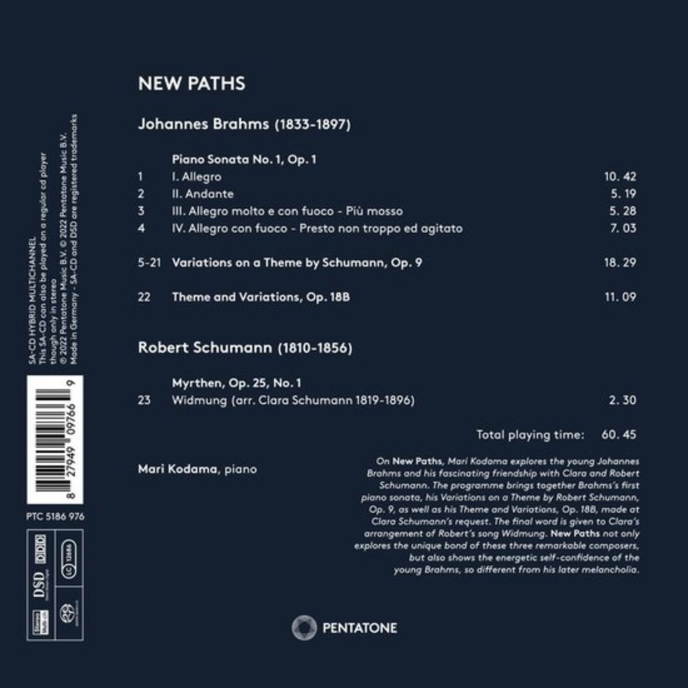 Pentatone BRAHMS: NEW PATHS