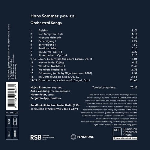 Pentatone SOMMER: ORCHESTRAL SONGS