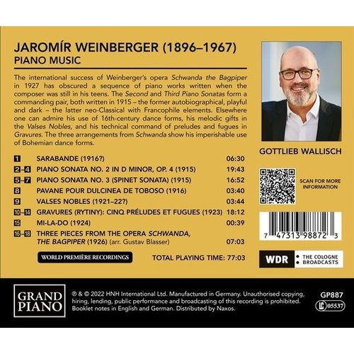 Grand Piano WEINBERGER: PIANO MUSIC