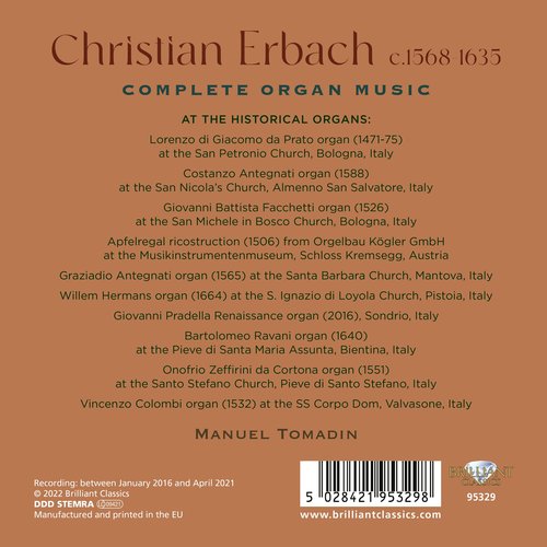 Brilliant Classics ERBACH: COMPLETE ORGAN MUSIC (9CD)