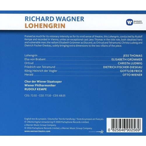 Erato/Warner Classics WAGNER: LOHENGRIN (3CD)