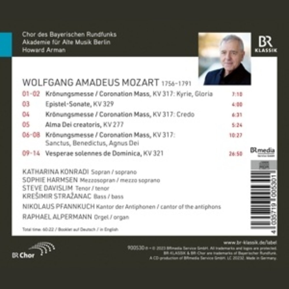 BR-Klassik MOZART: CORONATION MASS, KV 317