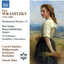 Naxos WRANITZKY: ORCHESTRAL WORKS, VOL. 5