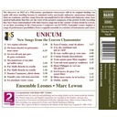 Naxos UNICUM - NEW SONGS FROM THE LEUVEN CHANSONNIER