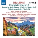 Naxos BRAHMS: COMPLETE SONGS (VOLUME 3)