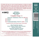 Naxos BRAHMS: COMPLETE SONGS (VOLUME 3) Naxos BRAHMS: COMPLETE SONGS (VOLUME 3)