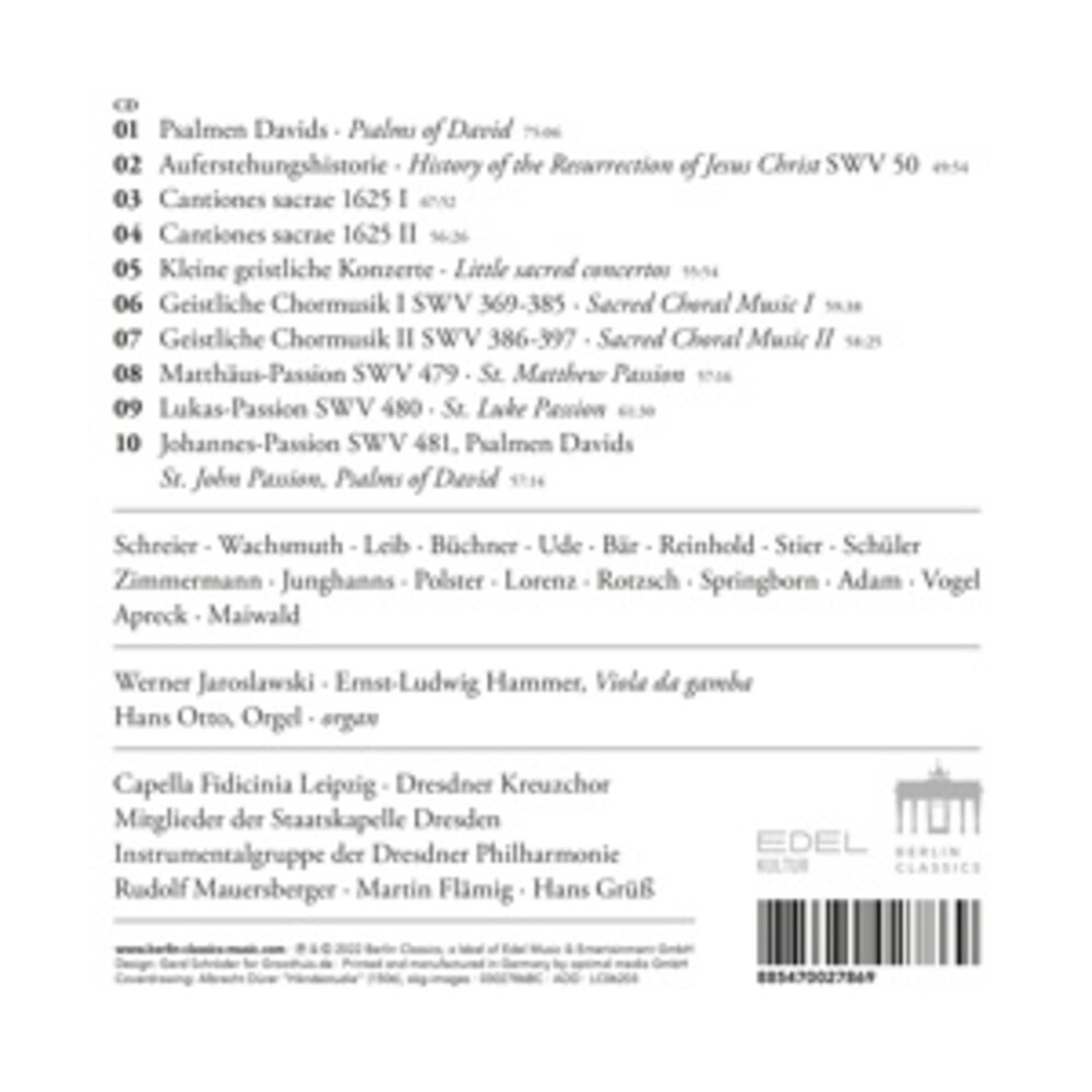 Berlin Classics SCHUTZ-EDITION