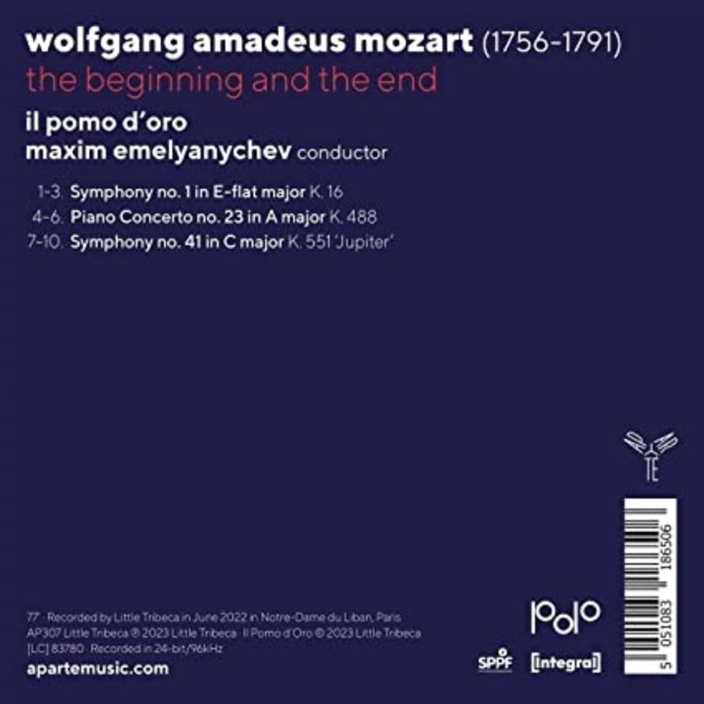 Aparté W.A. MOZART: THE BEGINNING AND THE END