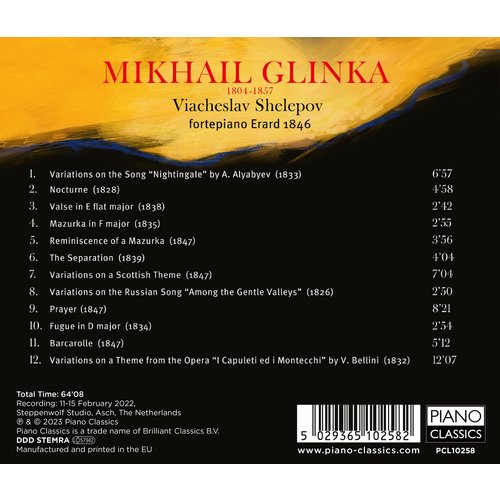 Piano Classics GLINKA: REVISITED