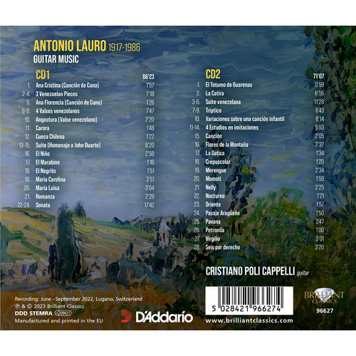 Brilliant Classics LAURO: GUITAR MUSIC (2CD)