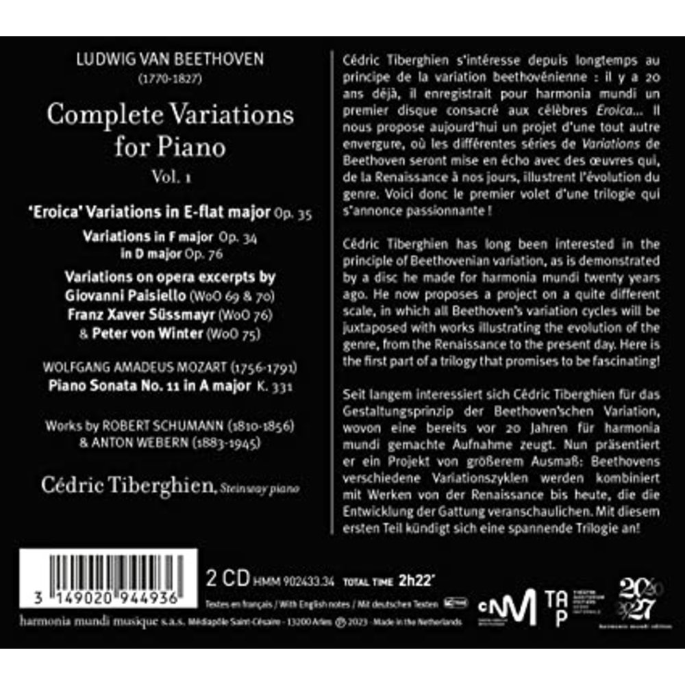 BEETHOVEN: COMPLETE VARIATIONS FOR PIANO