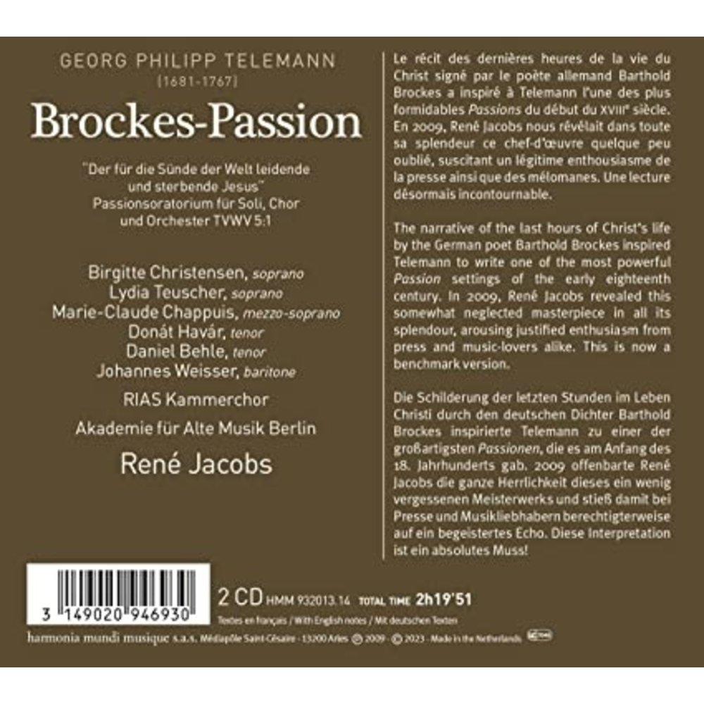 TELEMANN: BROCKES-PASSION