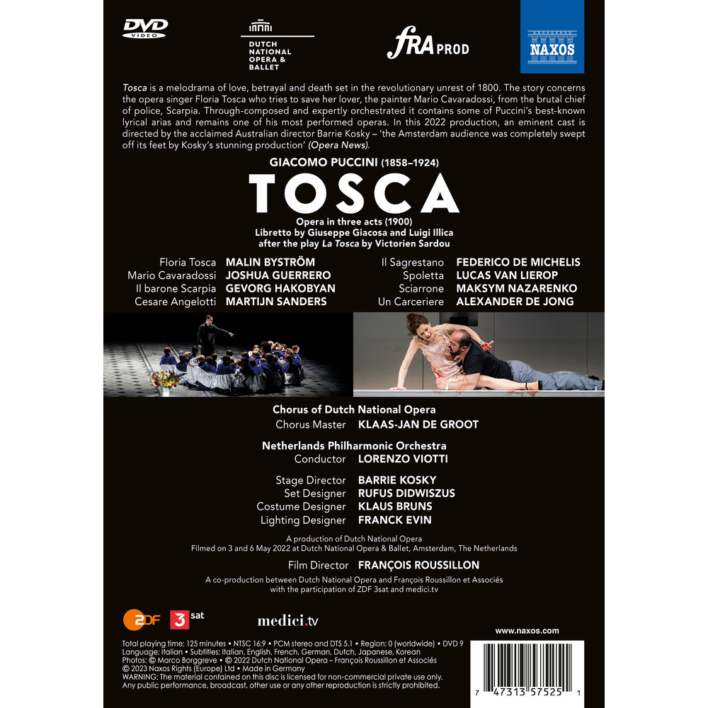 PUCCINI: TOSCA (BluRay)