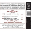Naxos RACHMANINOV: PIANO CONCERTOS NOS. 1 & 4 - RHAPSODY ON A THEME OF PAGANINI