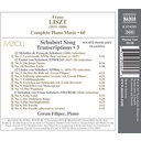 Naxos LISZT: COMPLETE PIANO MUSIC, VOL. 60 - SCHUBERT SONG TRANSCRIPTION