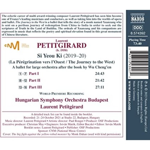 Naxos PETITGIRARD: SI YEOU KI (THE JOURNEY TO THE WEST)